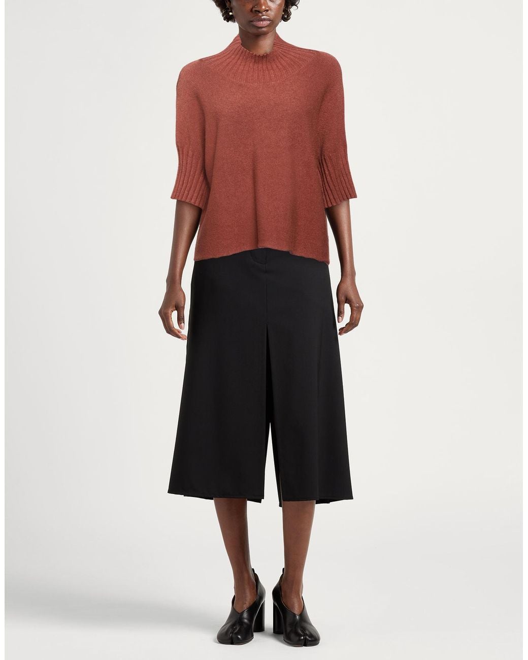 Manila Grace Red Turtleneck