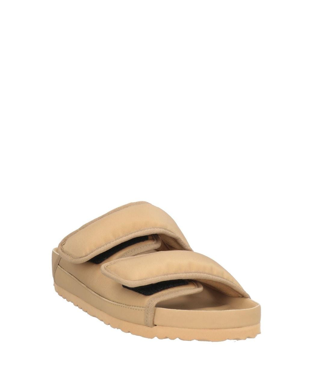1774 BIRKENSTOCK White Sand Sandals Textile Fibers, Leather