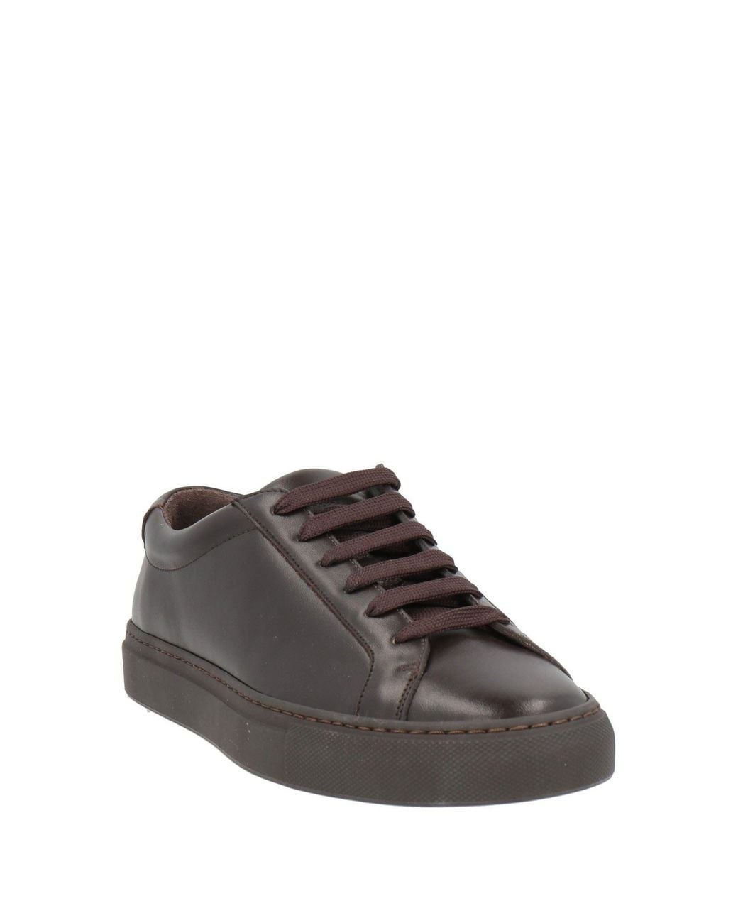 Moorer Brown Dark Sneakers Leather