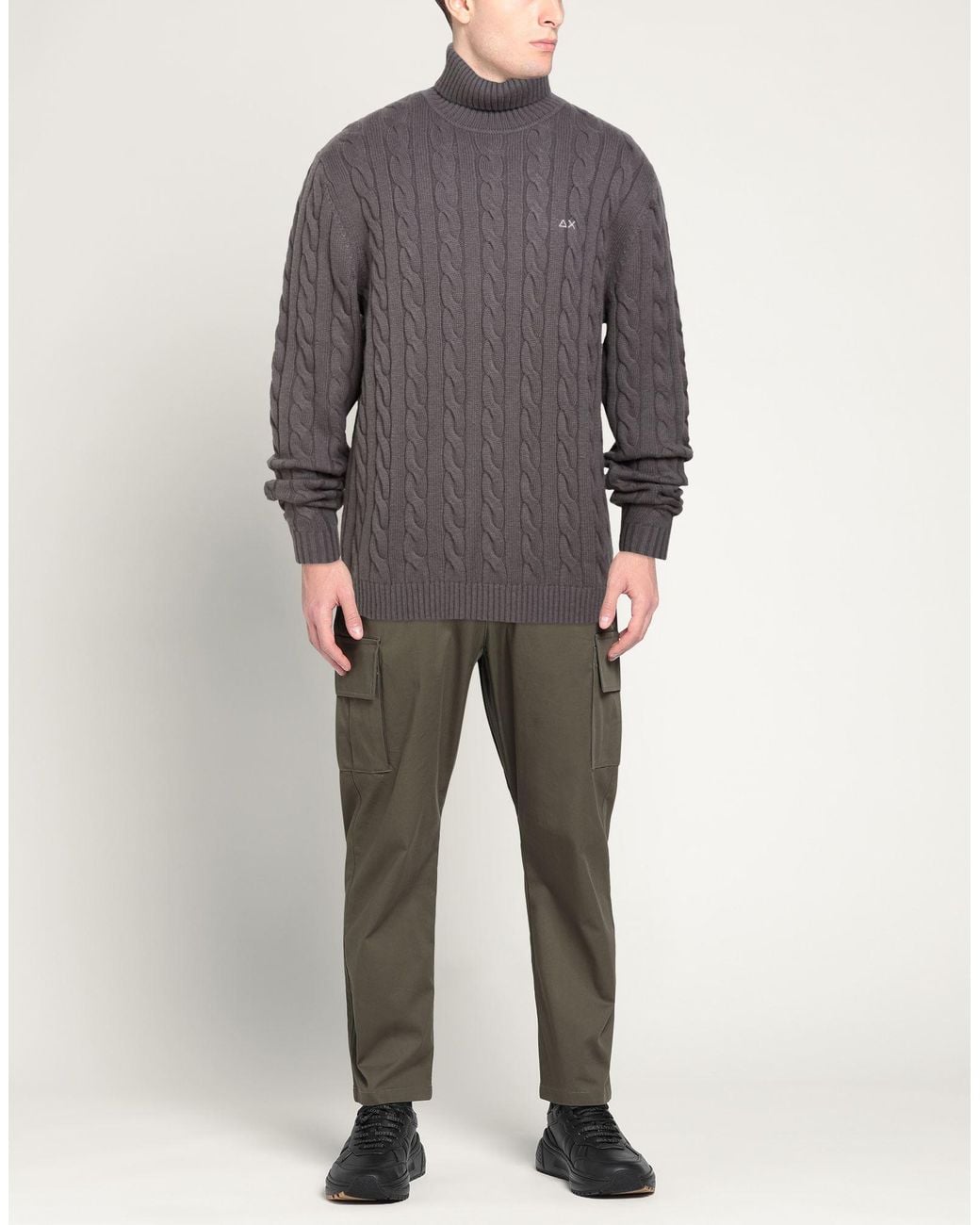 Sun 68 Gray Turtleneck for men
