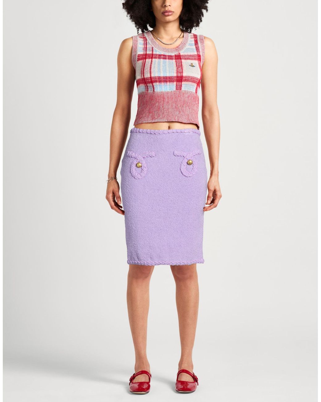 Moschino Purple Mini Skirts