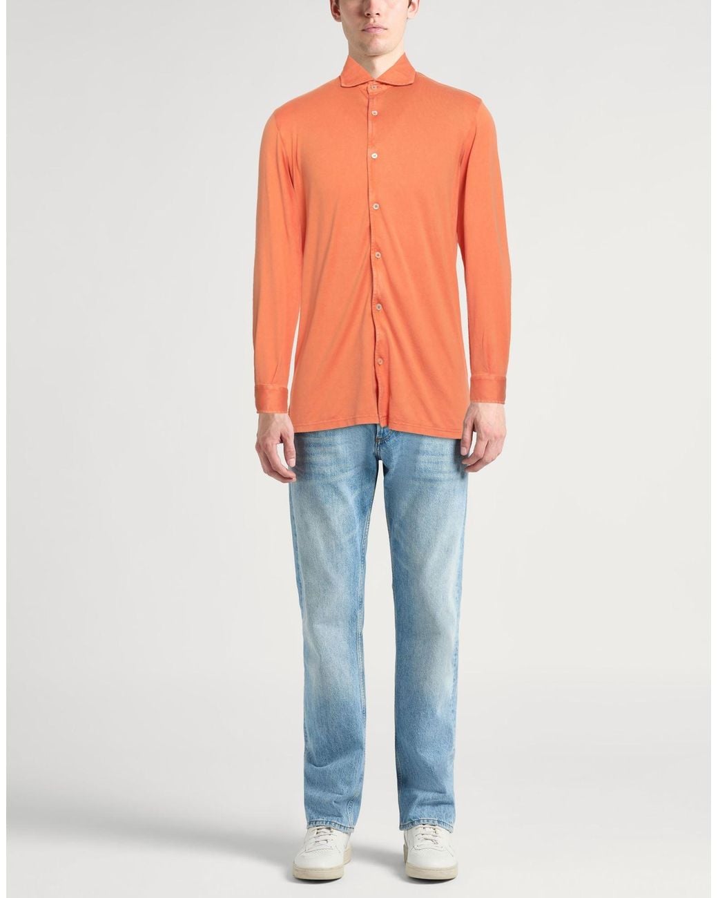 Fedeli Hemd in Orange für Herren