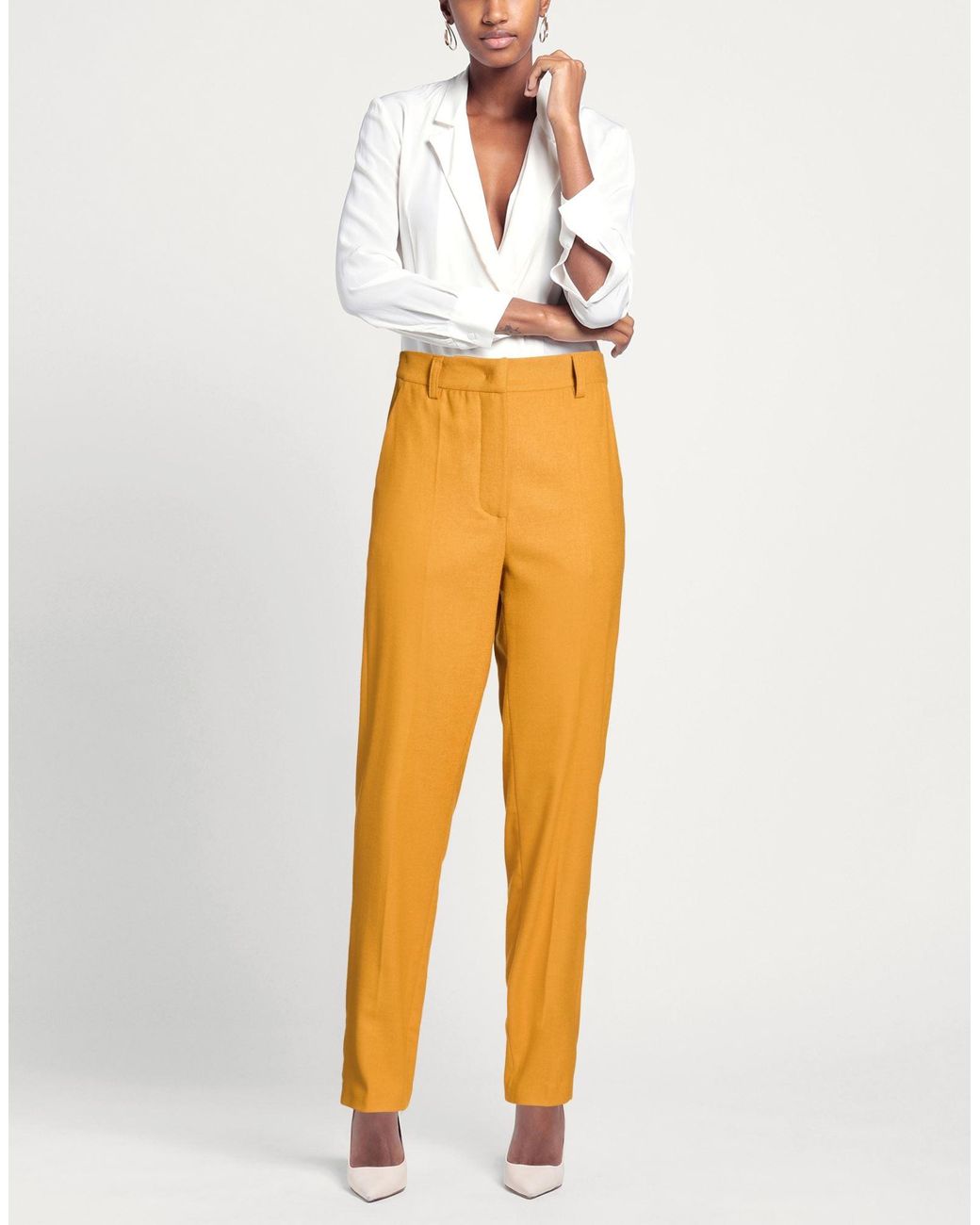 Niu Orange Pants Polyester, Viscose, Wool, Elastane