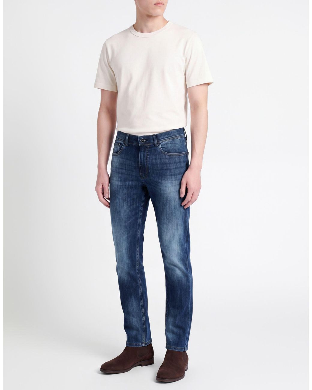 OVER/D Blue Jeans Cotton, Lycra T400 for men