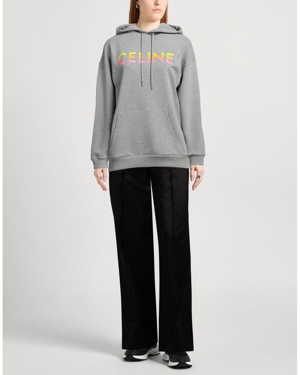 Céline Gray Sweatshirt Cotton, Elastane