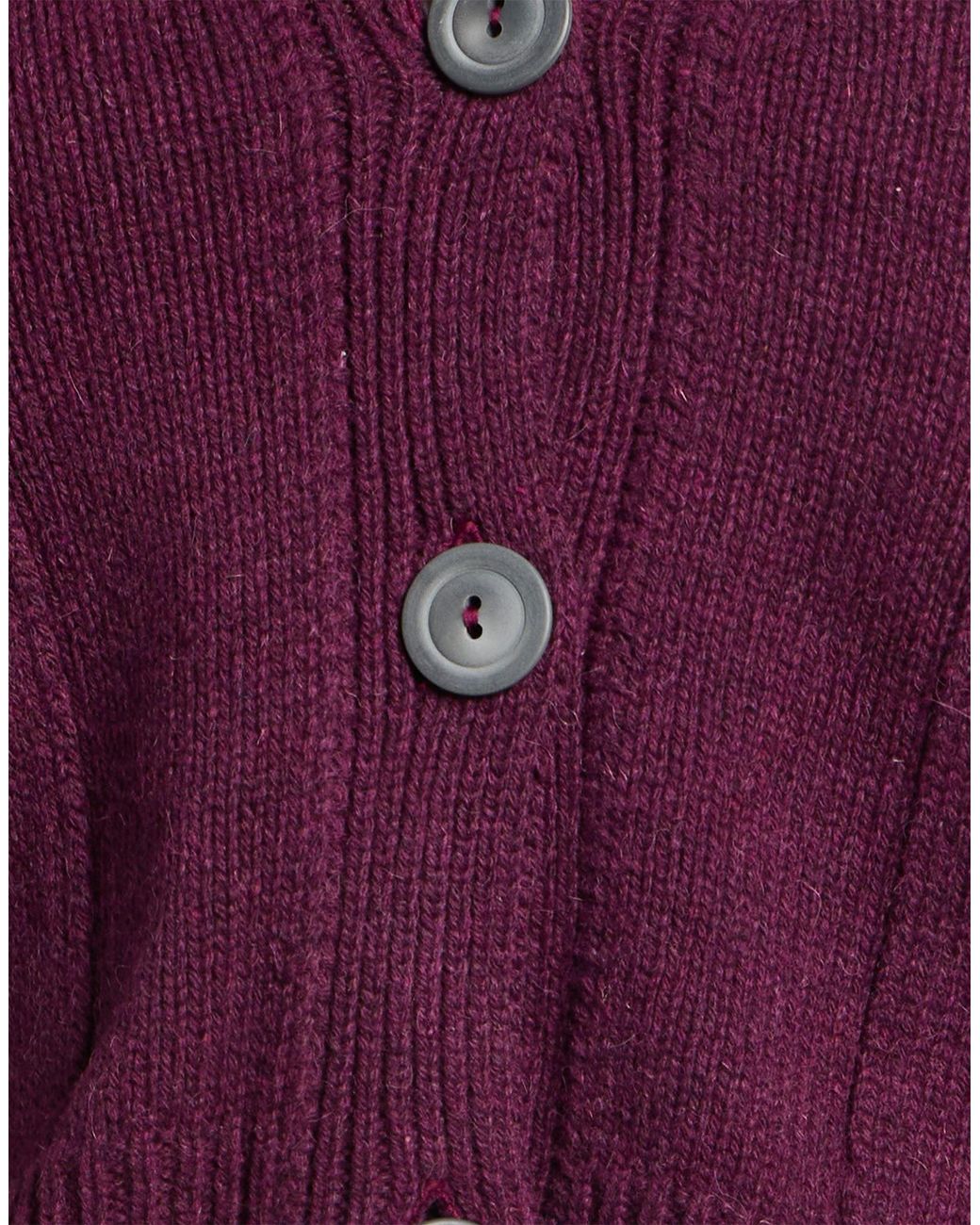 Alpha Studio Purple Cardigan Wool, Alpaca Wool, Polyamide
