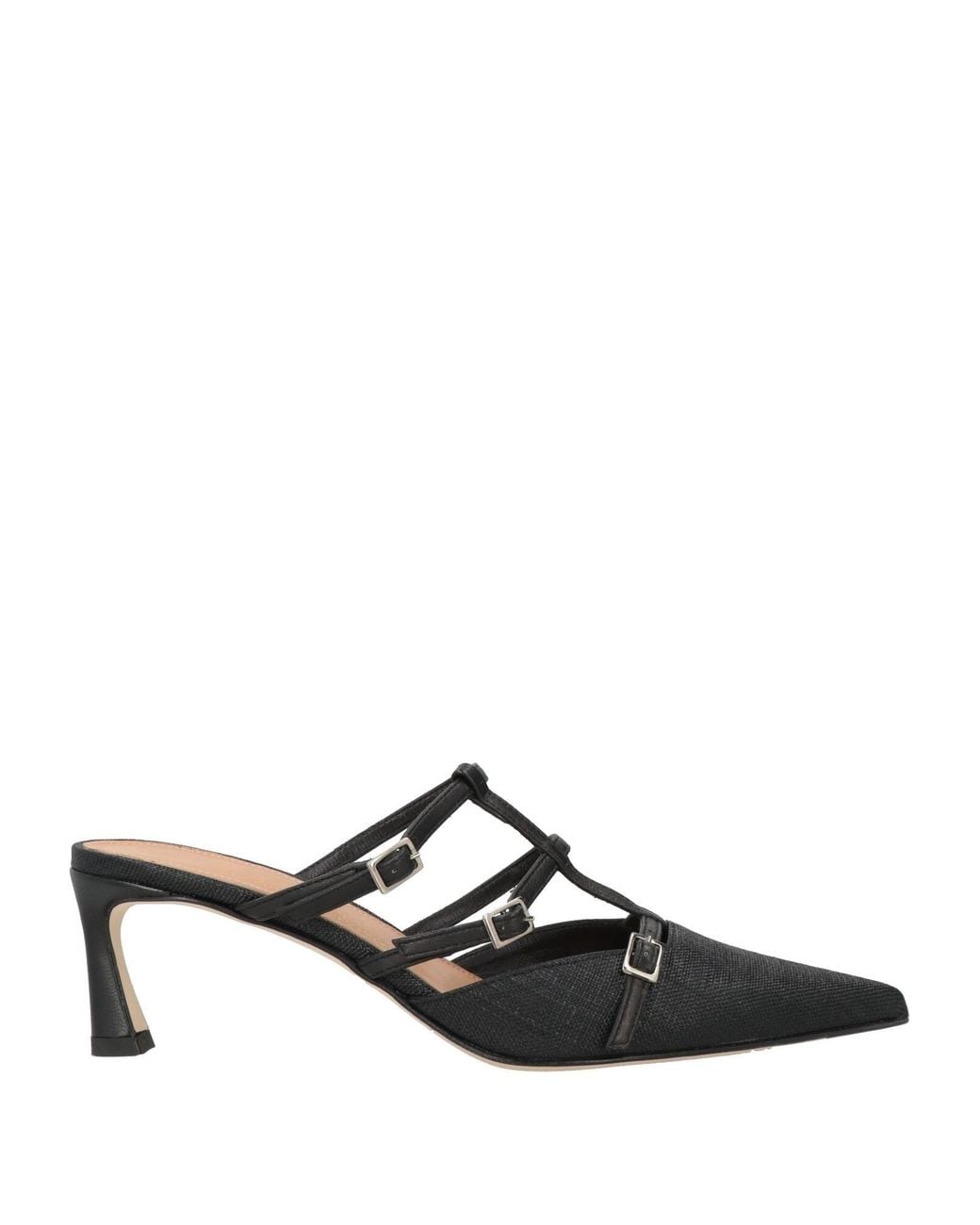 J.A.P. JOSE ANTONIO PEREIRA Black Mules & Clogs