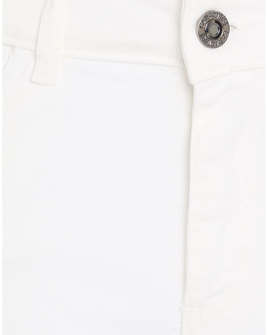 Caractere White Pants Cotton, Elastane