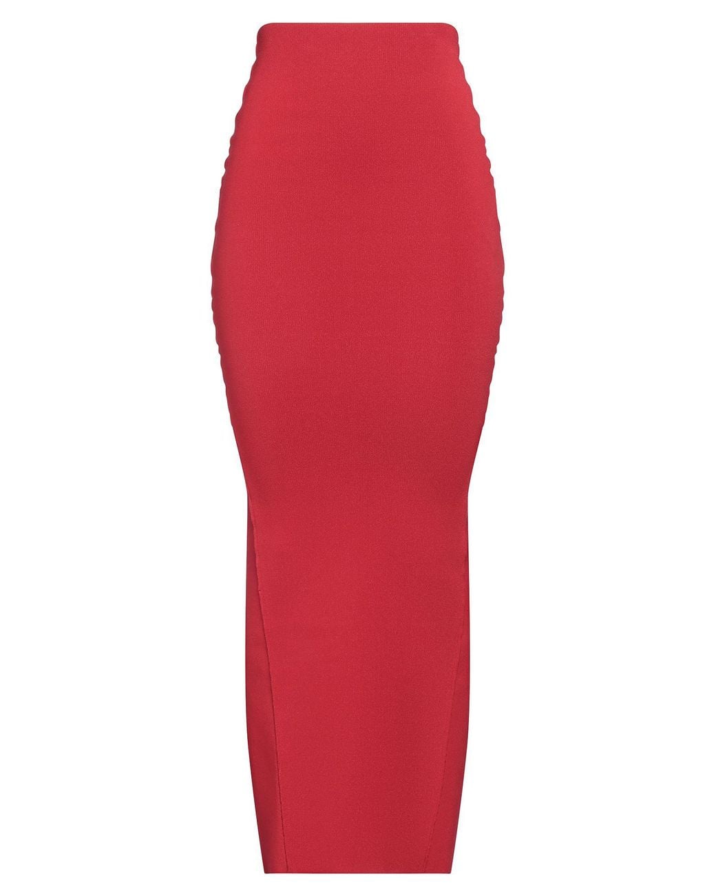 Rick Owens Red Maxi Skirt