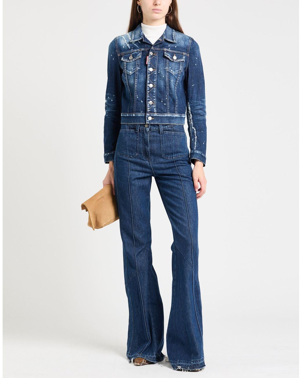 DSquared² Blue Denim Outerwear