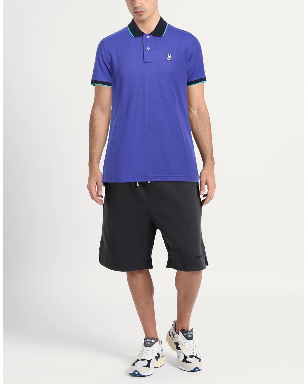 Psycho Bunny Blue Polo Shirt for men