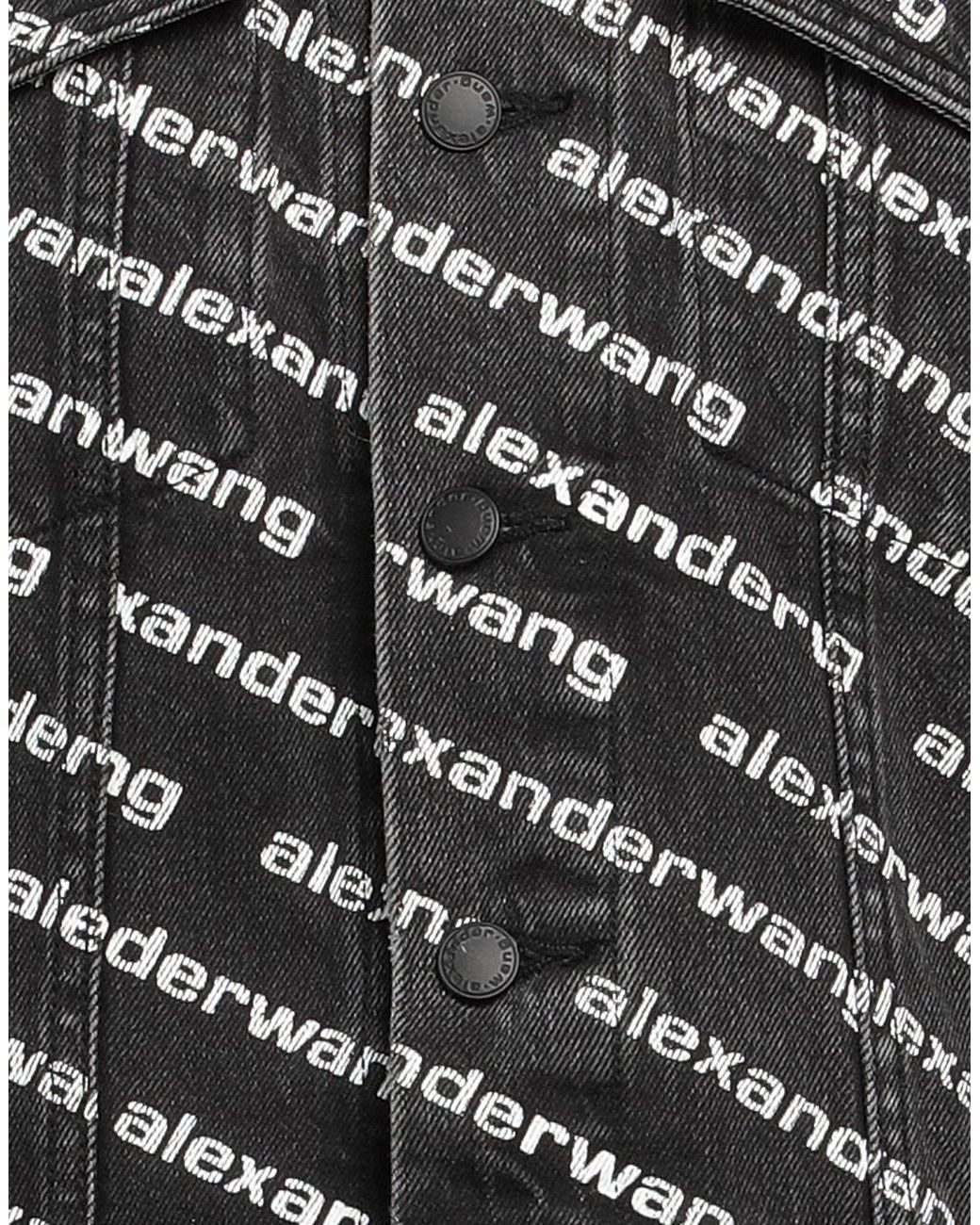T By Alexander Wang Black Falling Back Jacket