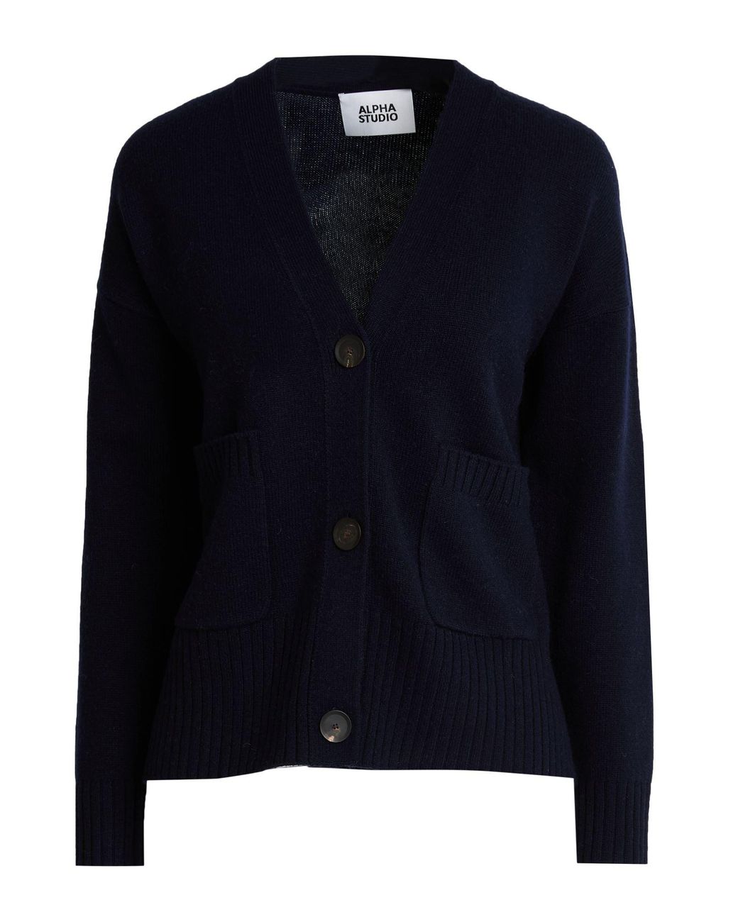 Alpha Studio Blue Strickjacke