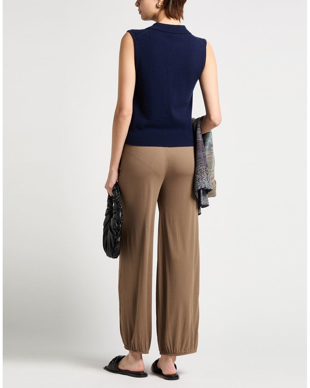 Missoni Brown Pants Polyester, Elastane
