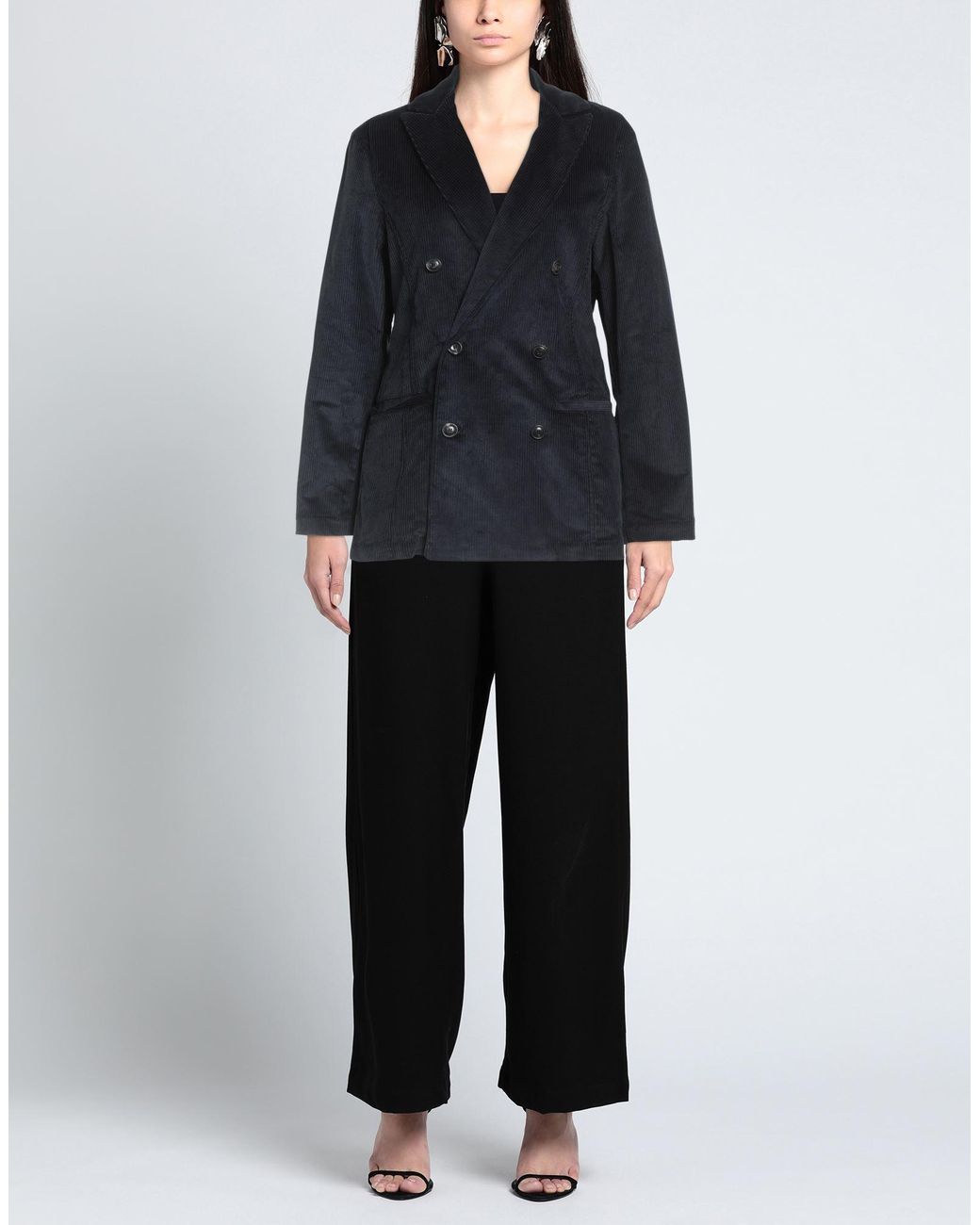 Societe Anonyme Black Midnight Blazer Cotton, Elastane