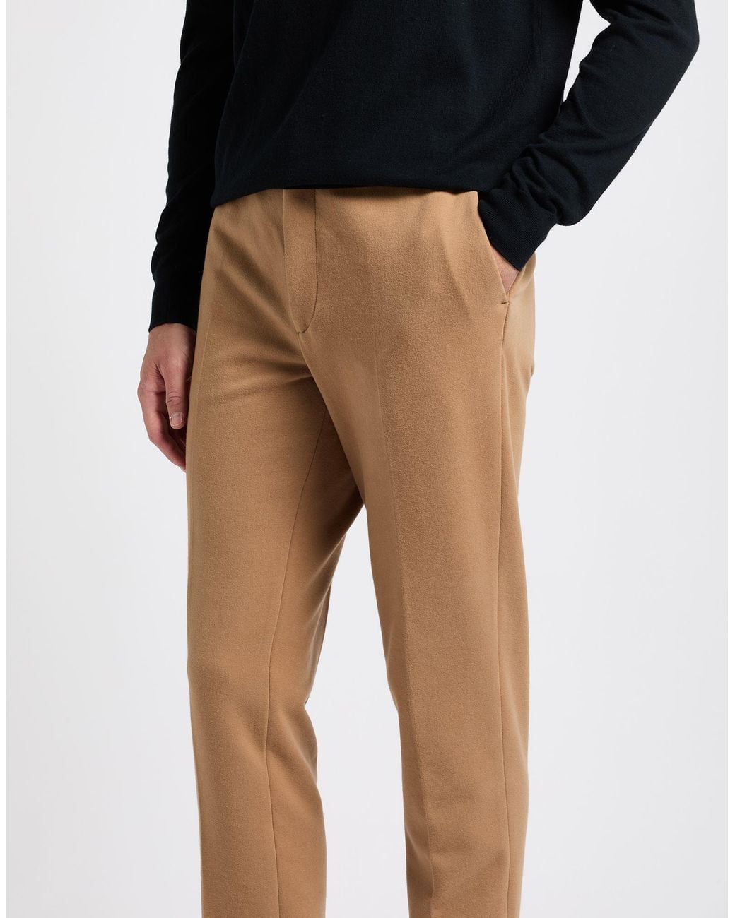 Circolo 1901 Natural Sand Pants Cotton, Elastane for men