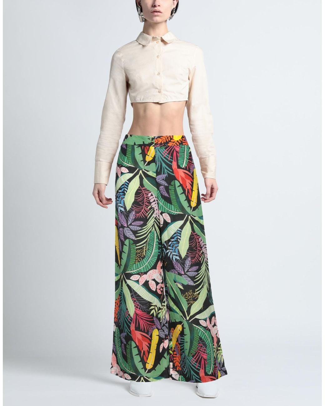 120% Lino Green Pants