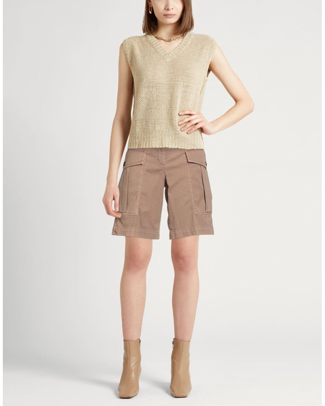 Peserico Natural Shorts & Bermuda Shorts
