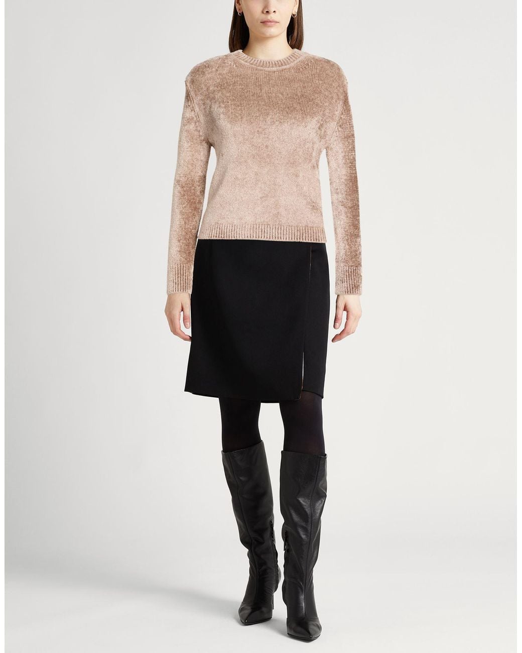 Herno Natural Soft Sweater With A Round Neckline