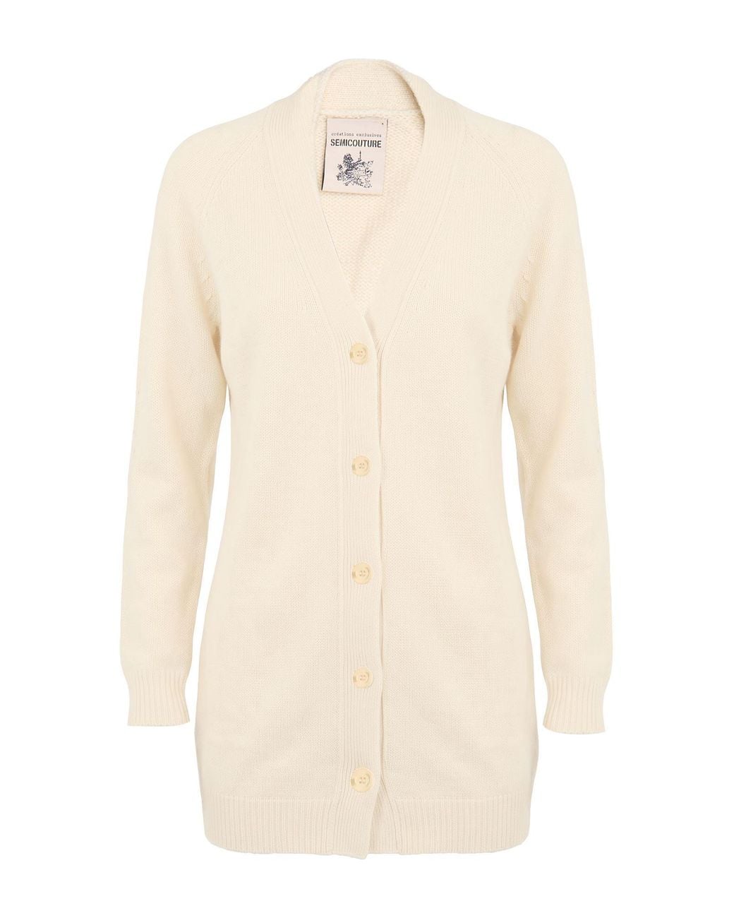 Semicouture Natural Cardigan Cashmere, Polyamide