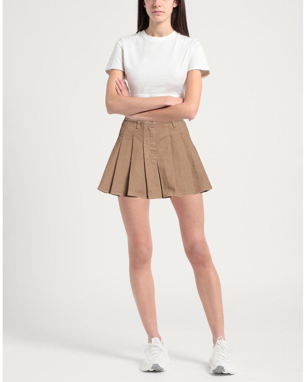 Department 5 Natural Mini Skirt