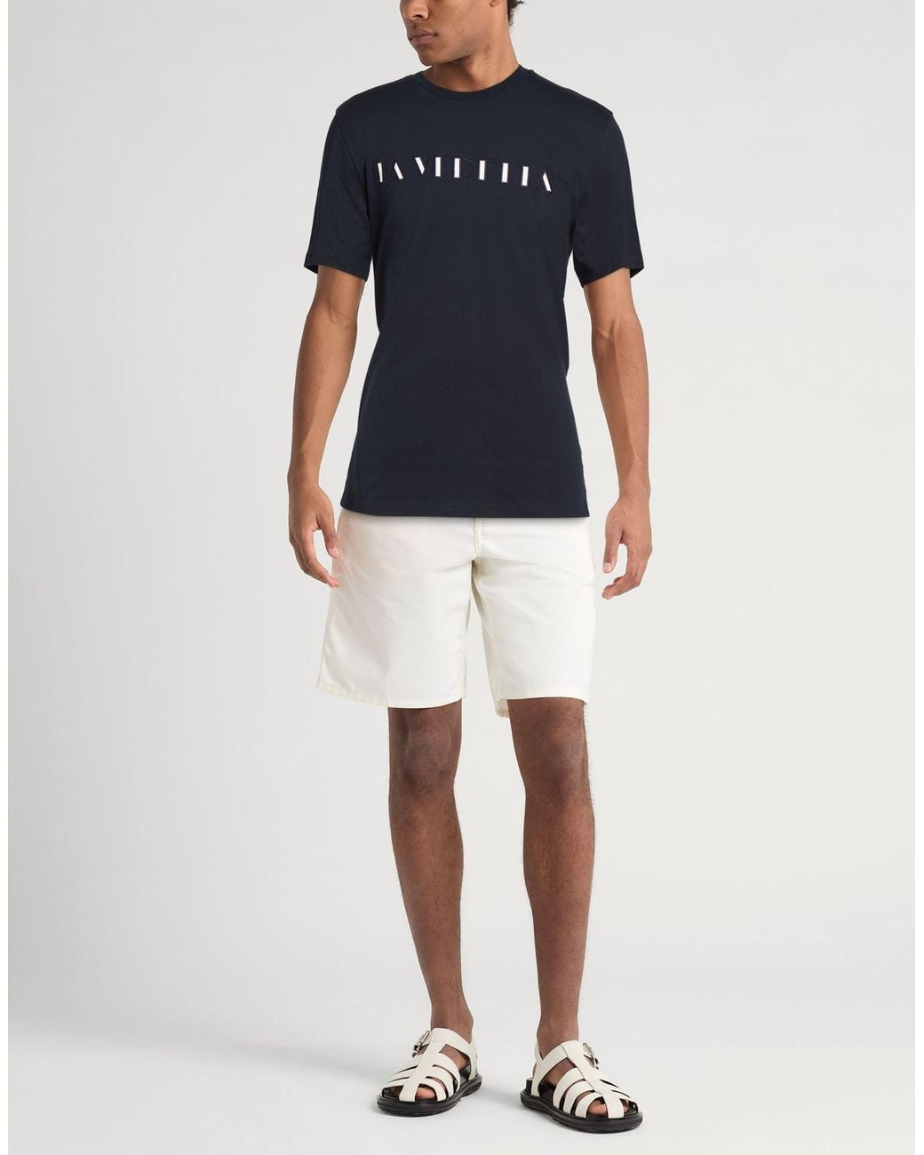 Camiseta MSGM de hombre de color Blue