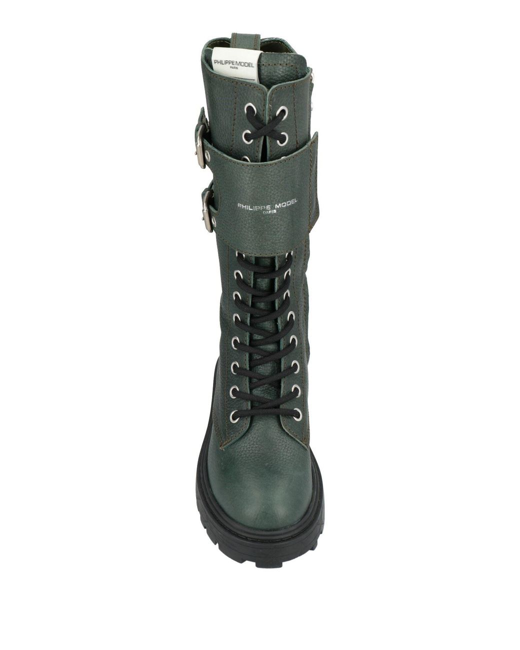 Philippe Model Green Boot Calfskin