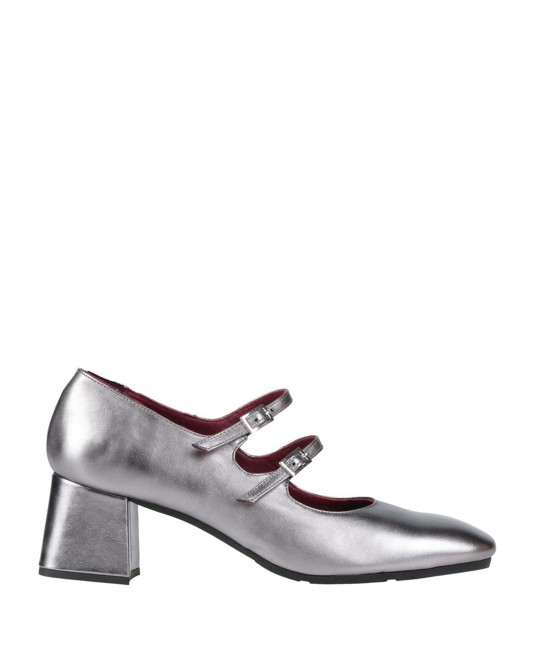 Walter Violet Gray Pumps Leather