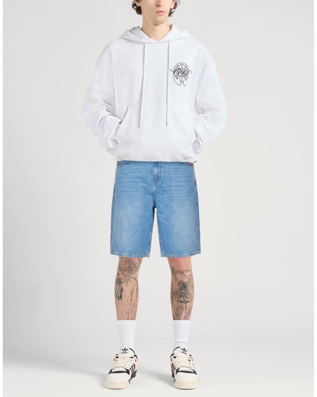 Amish Supplies Blue Denim Shorts for men
