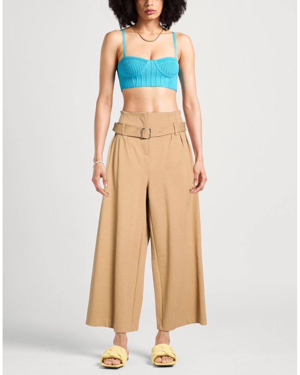 MEIMEIJ Natural Pants Viscose, Polyamide, Elastane