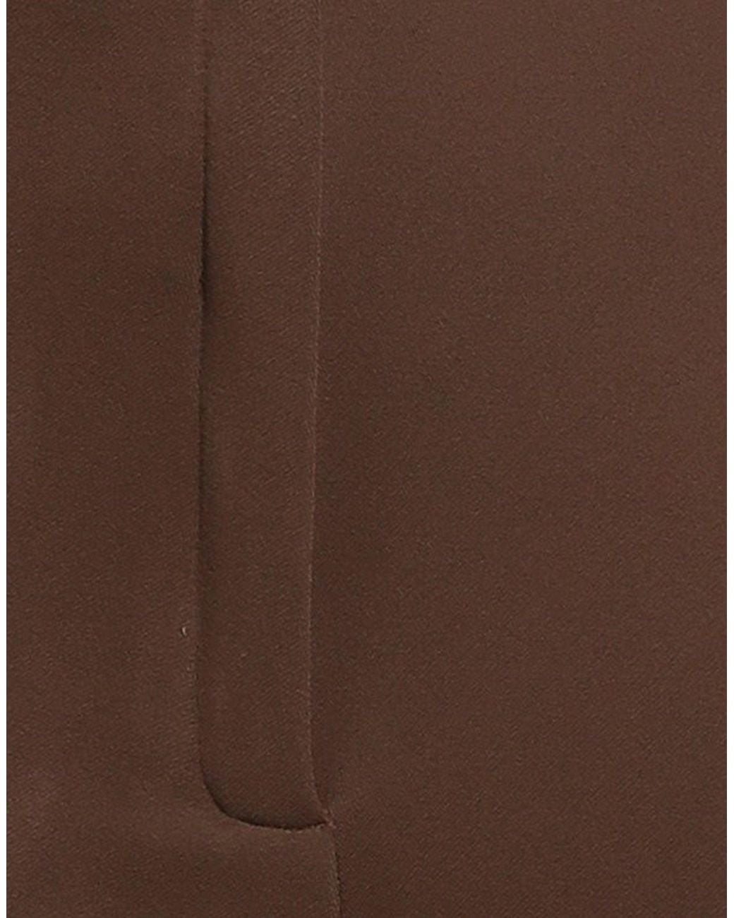 Alysi Brown Pants Polyester, Viscose, Elastane