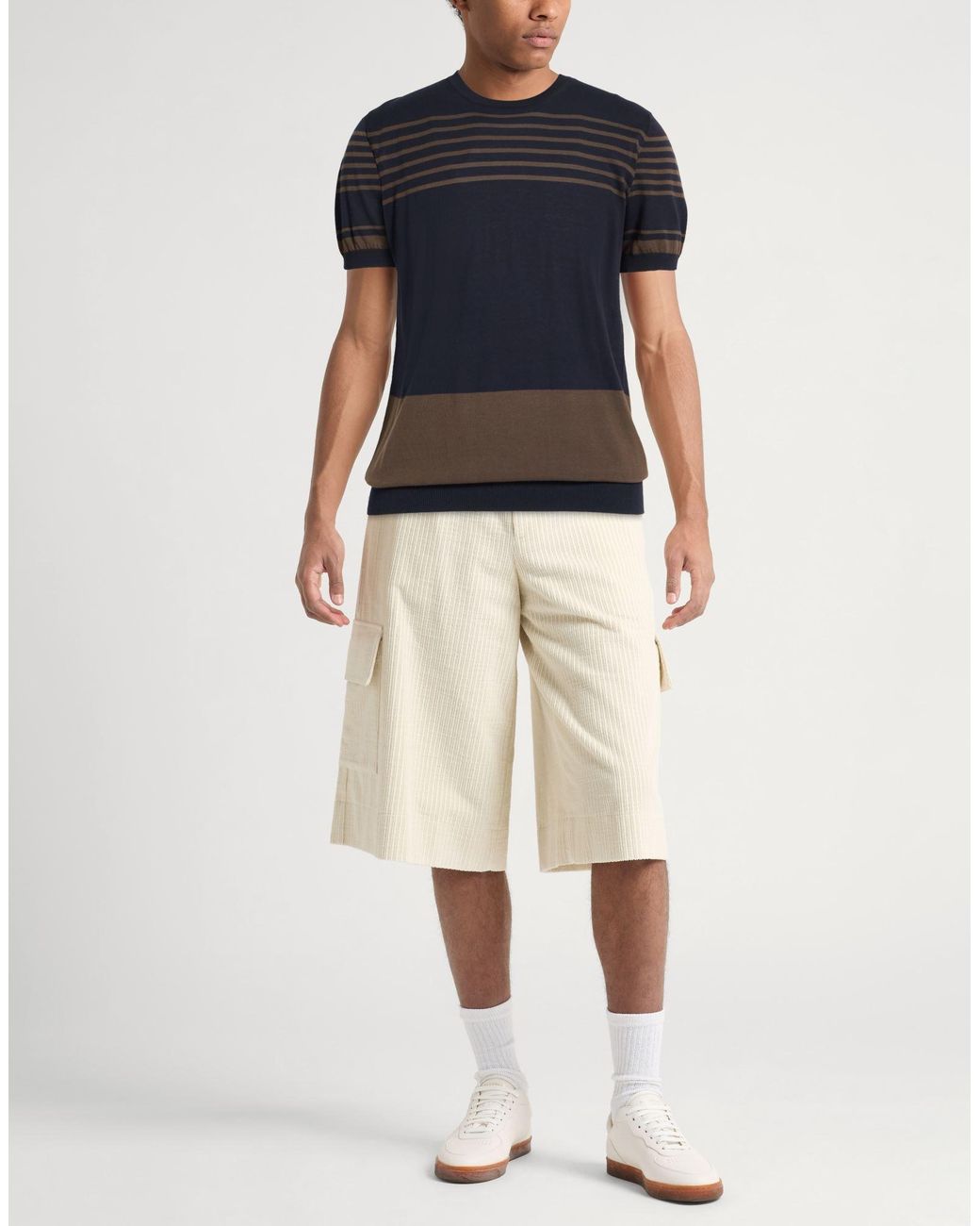 Drumohr Blue Midnight Sweater Cotton for men