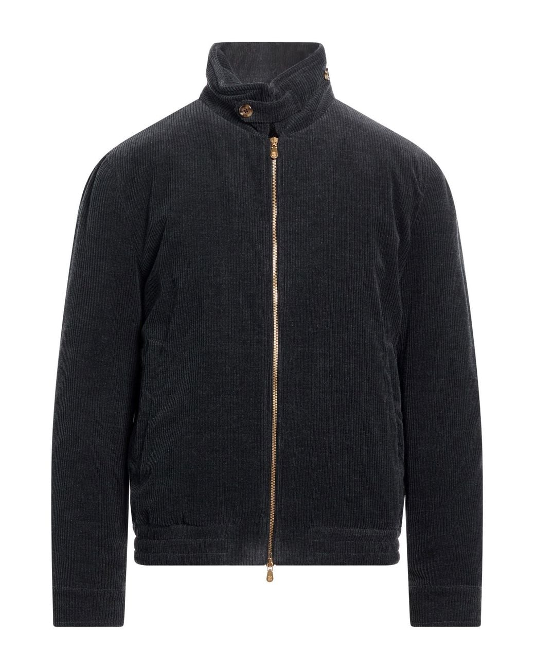 Brunello Cucinelli Black Midnight Jacket Cotton, Cashmere for men