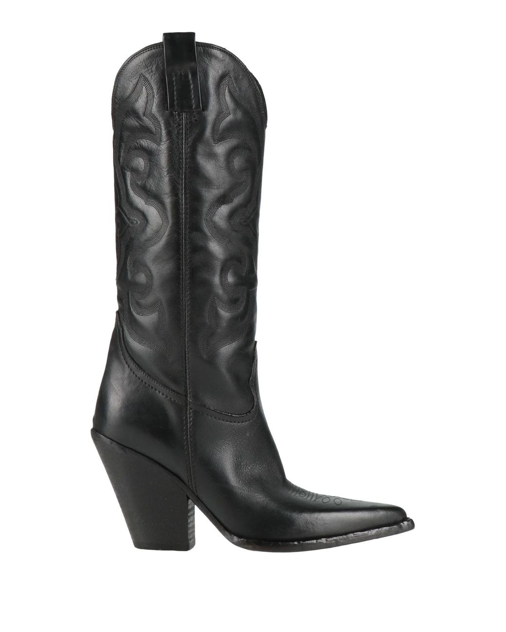 Elena Iachi Black Boot Leather