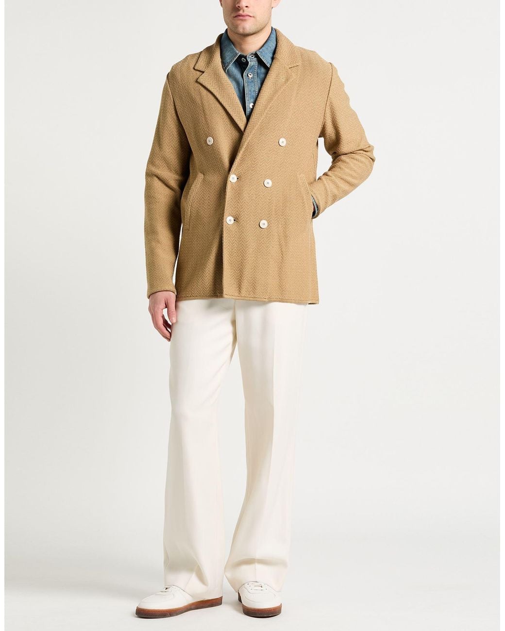 Lardini Natural Blazer Cotton, Viscose for men