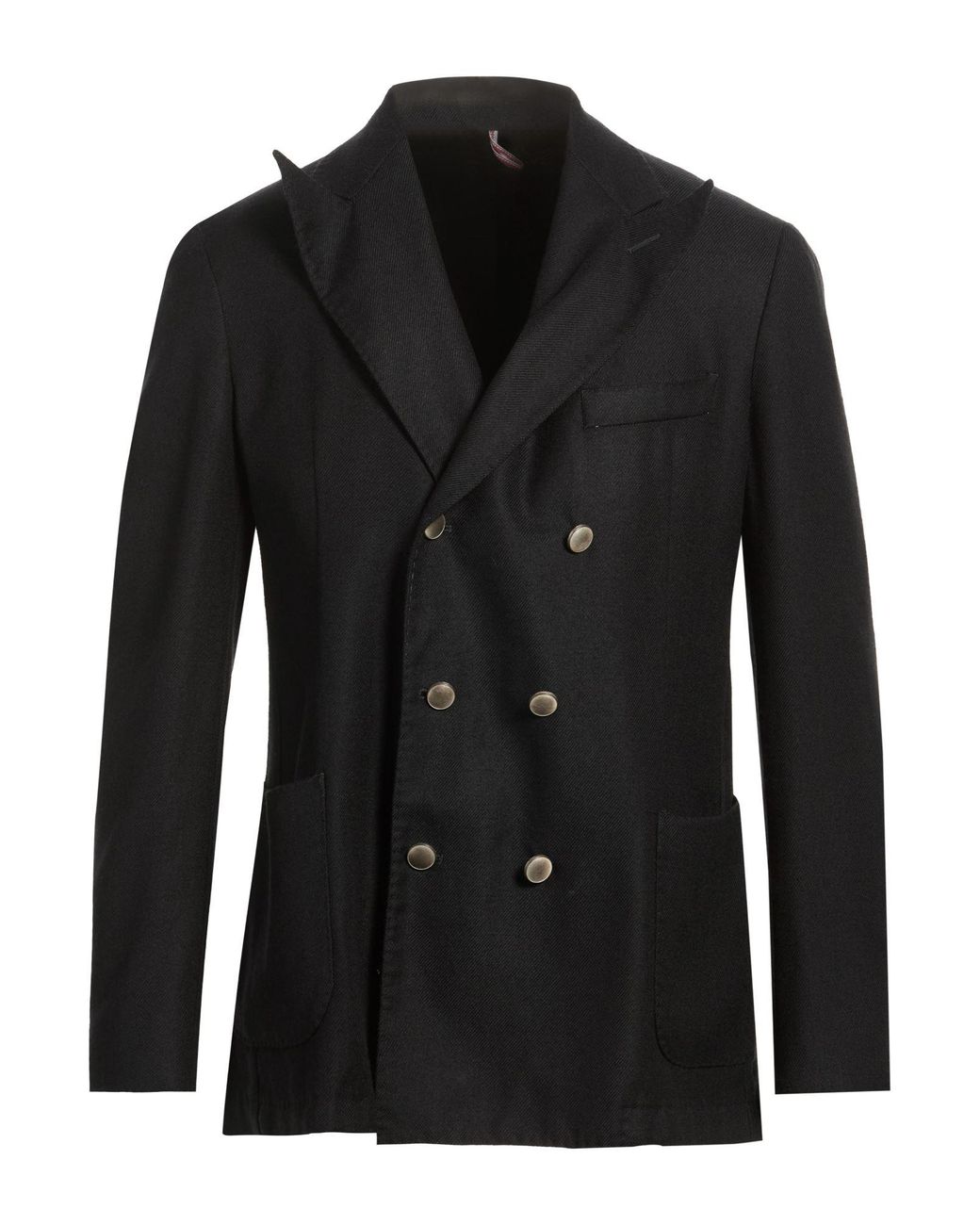 Santaniello Black Blazer Wool for men