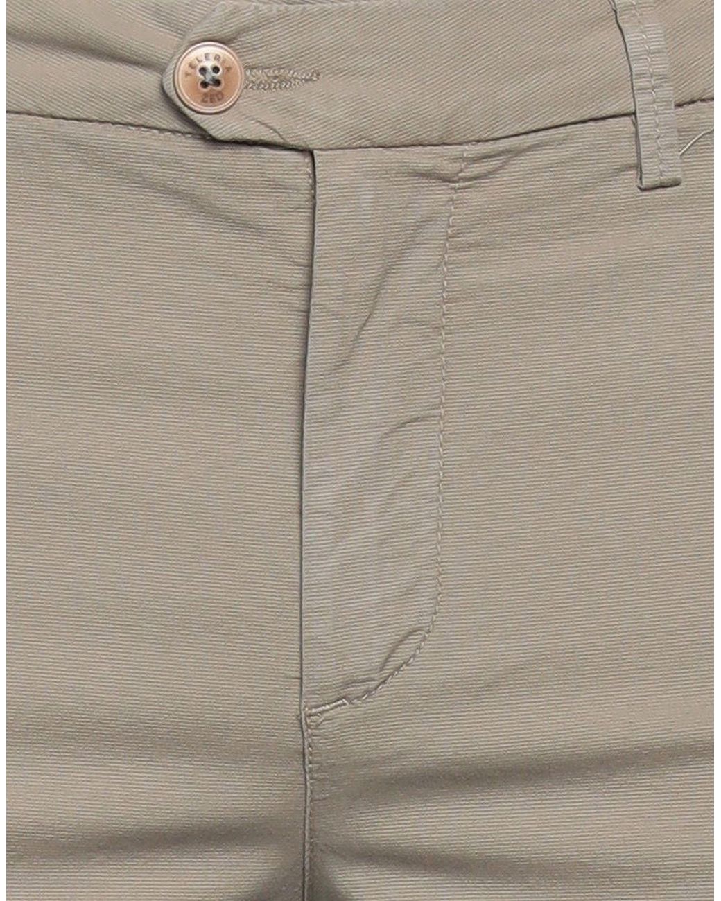 Teleria Zed Gray Pants Cotton, Elastane for men