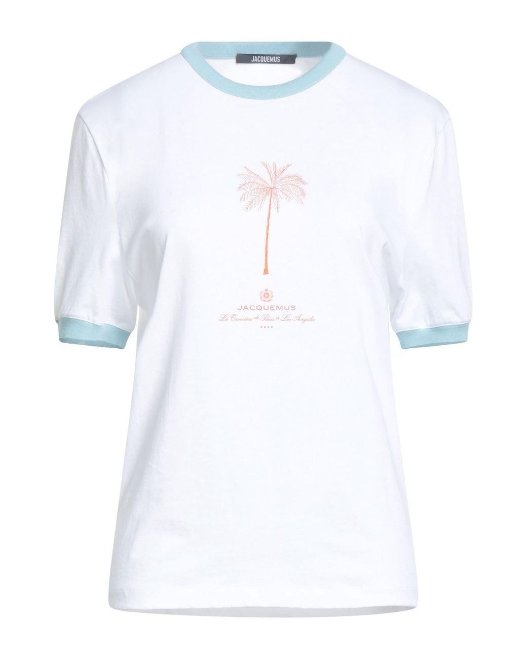 Jacquemus White T-Shirt Cotton, Elastane