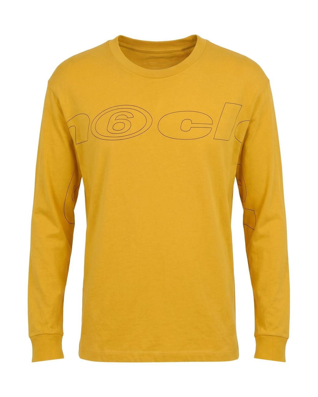 MM6 by Maison Margiela Yellow T-Shirt Cotton for men