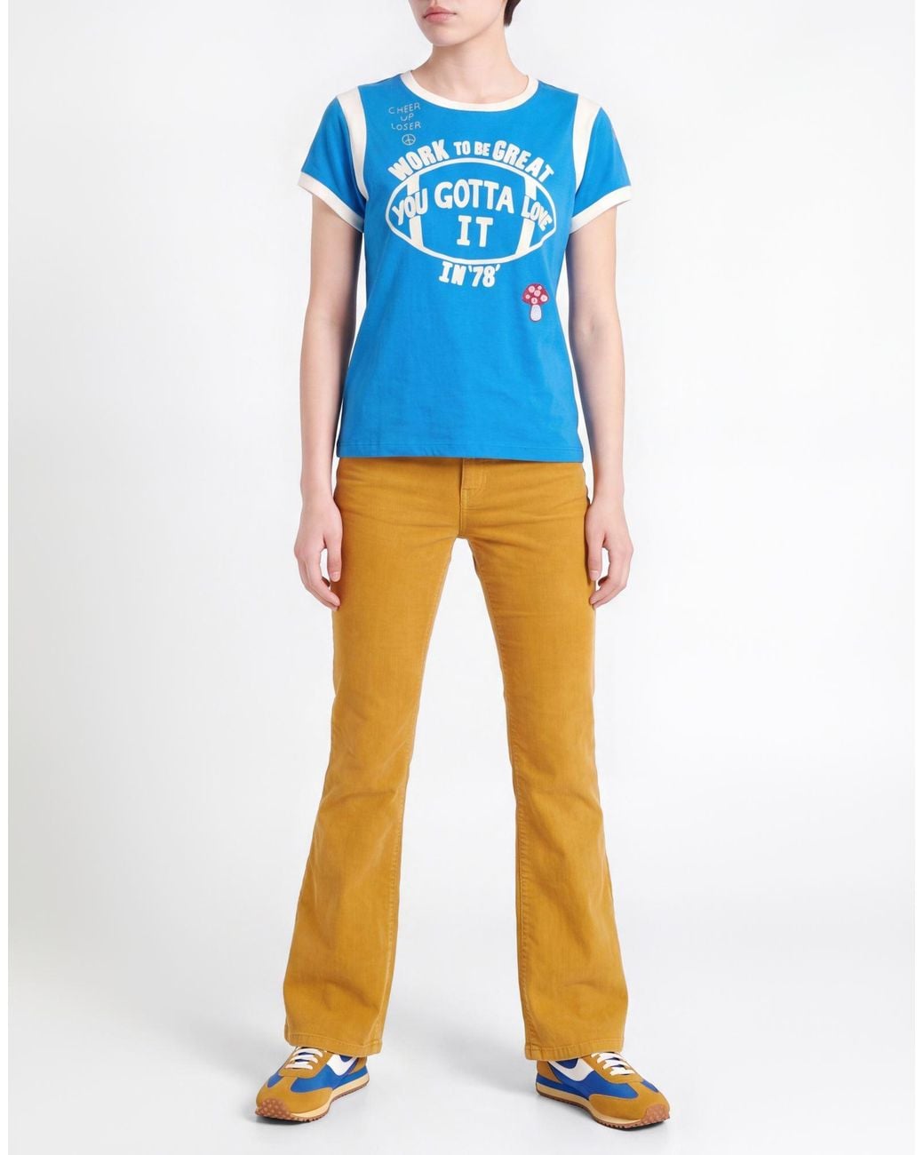 Mother Blue Azure T-Shirt Cotton