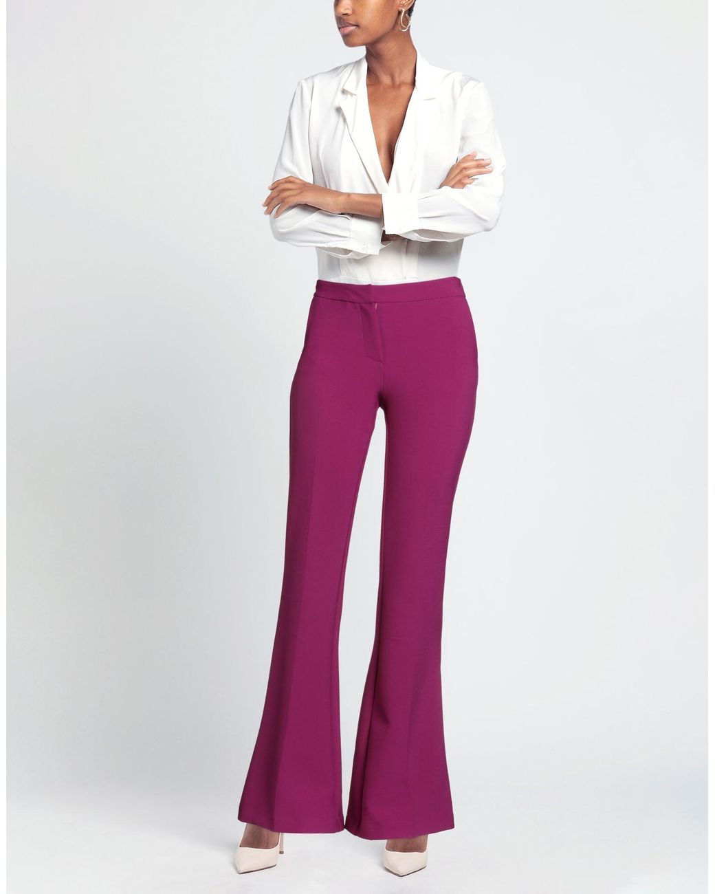 SIMONA CORSELLINI Purple Trouser