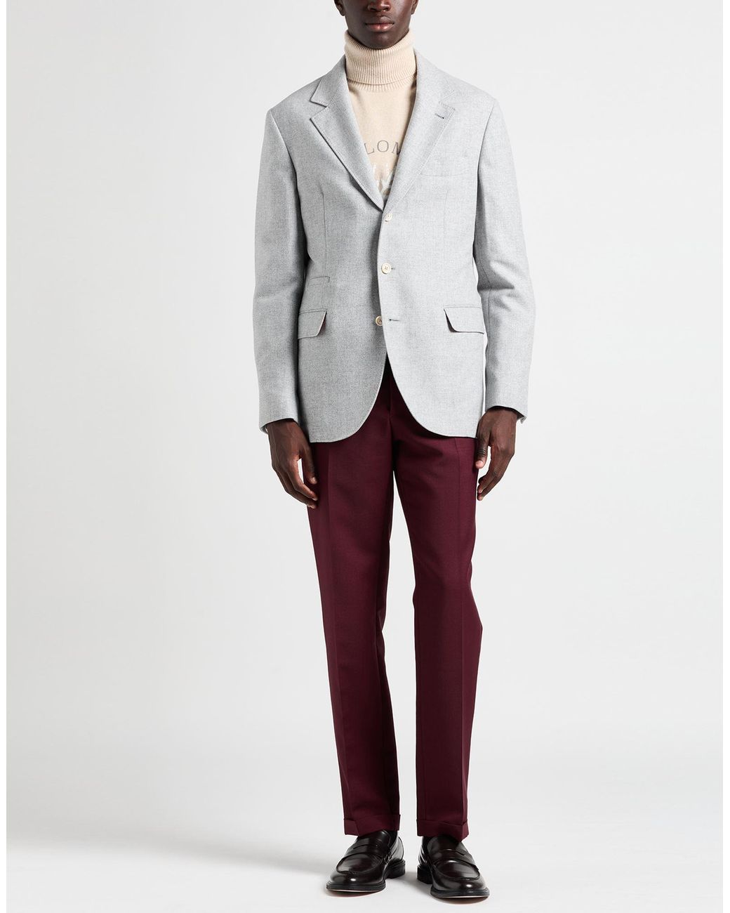 Brunello Cucinelli Gray Blazer for men