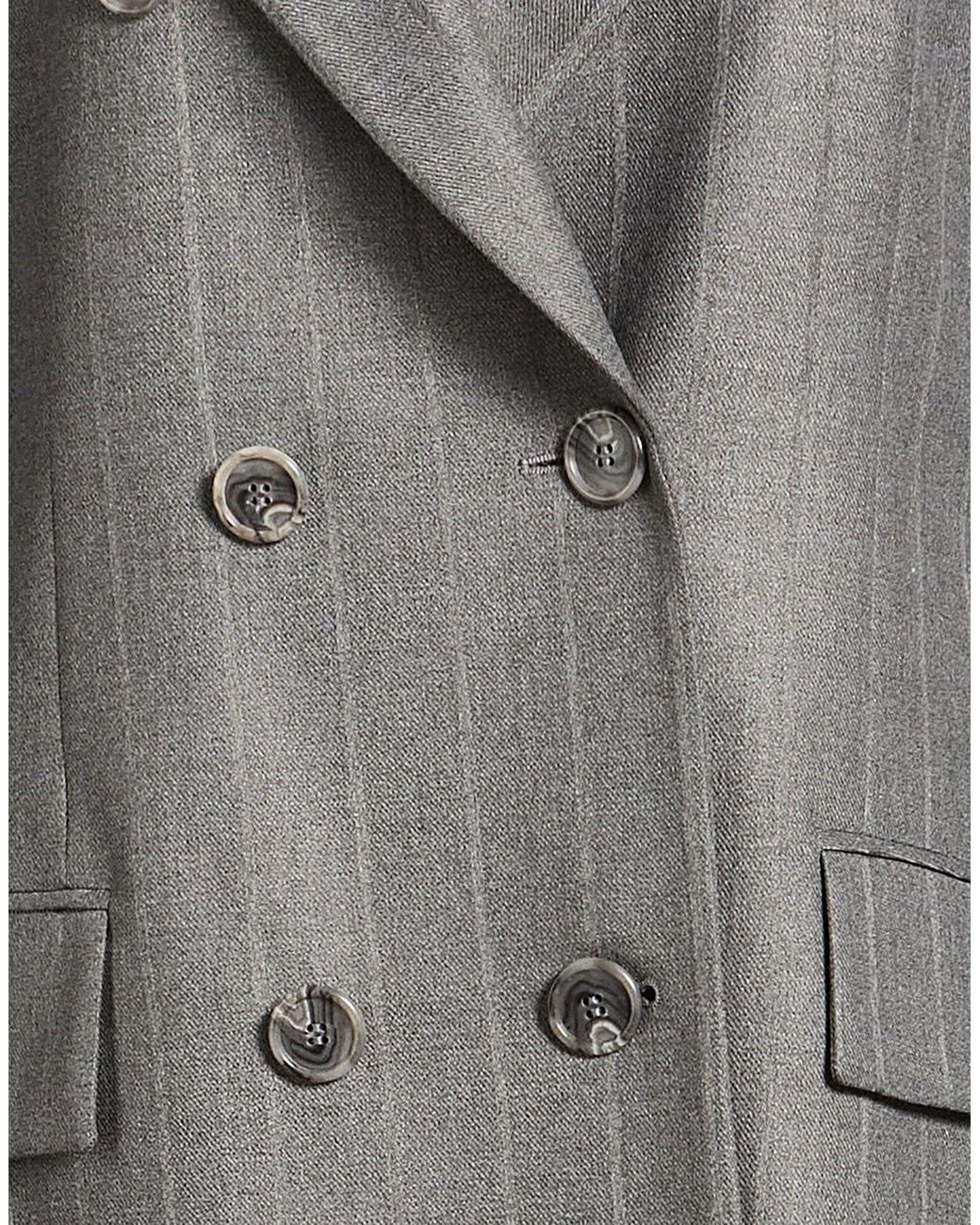ANDAMANE Gray Blazer Polyester, Viscose, Elastane