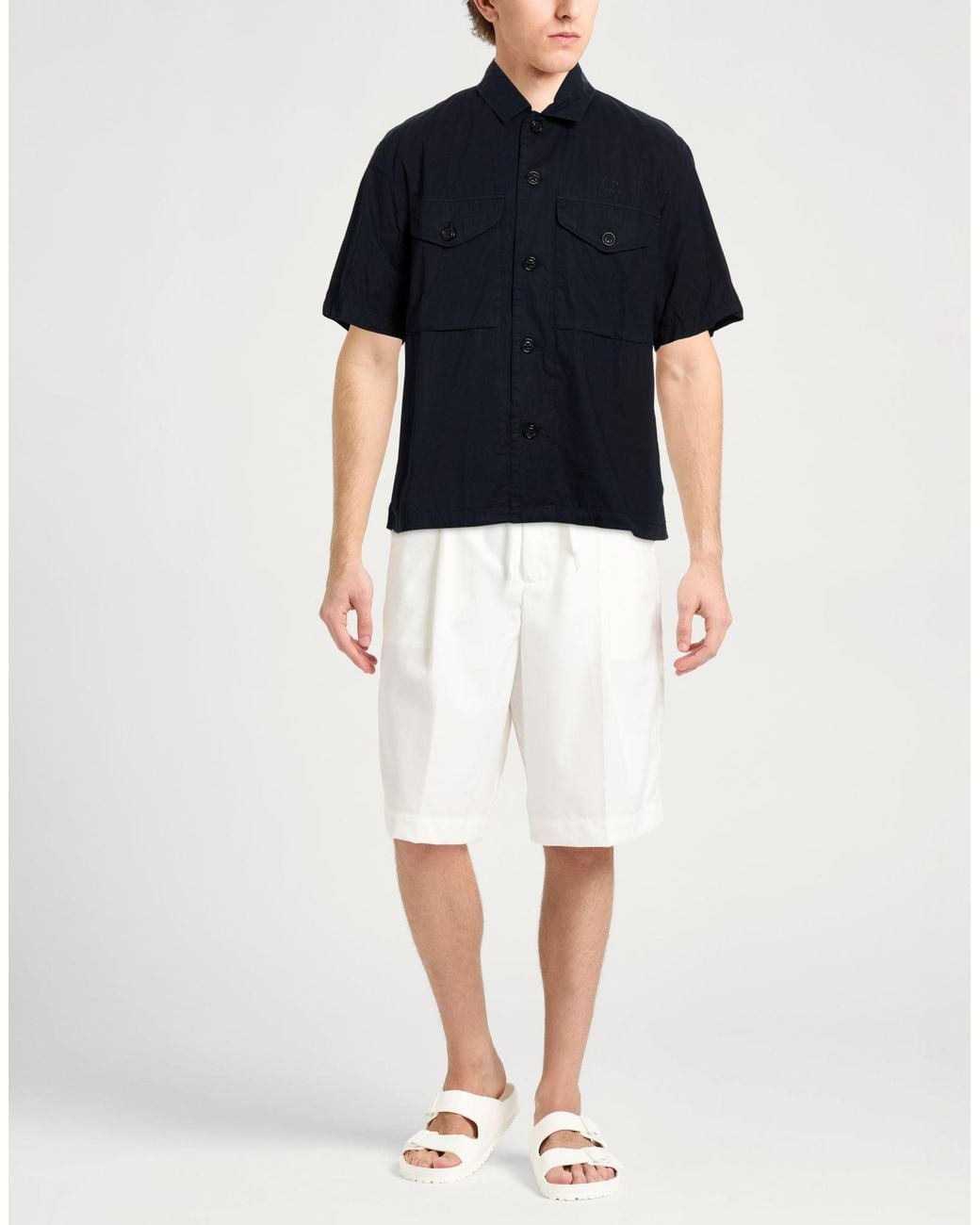 C P Company Blue Shirt Cotton for men