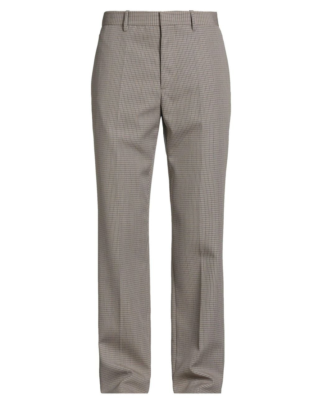 Jil Sander Gray Sand Pants Virgin Wool for men