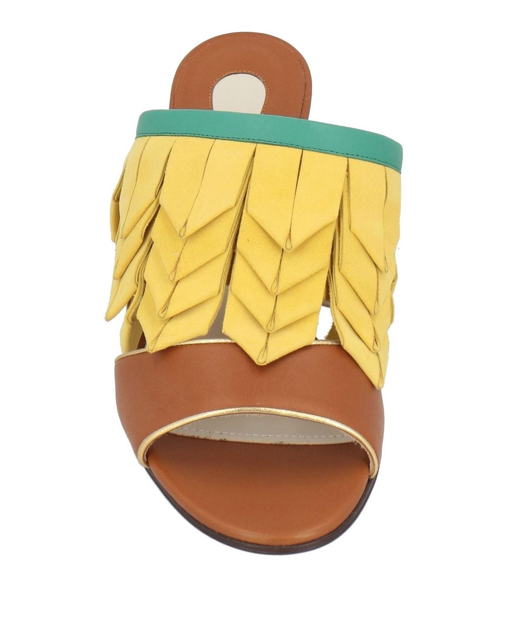 Ferragamo Yellow Sandals Leather