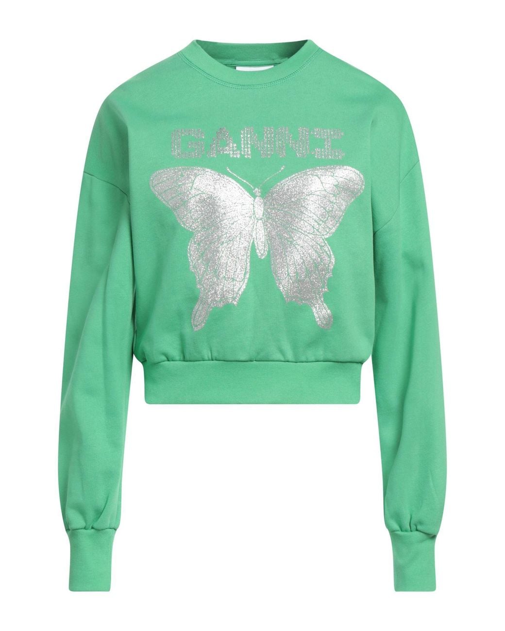 Ganni Green Sweatshirt