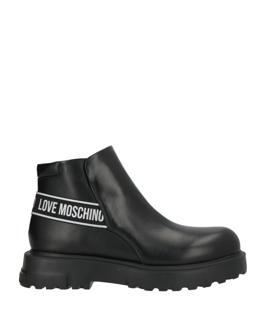 Love Moschino Black Ankle Boots Leather