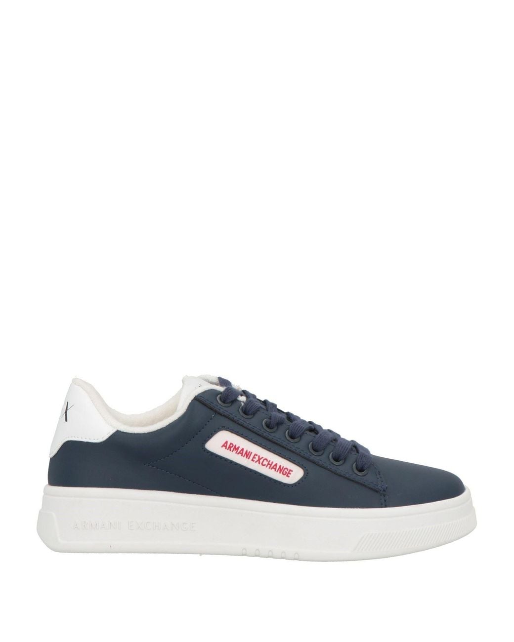 ARMANI EXCHANGE Blue Sneakers Polyester, Polyurethane Coated for men
