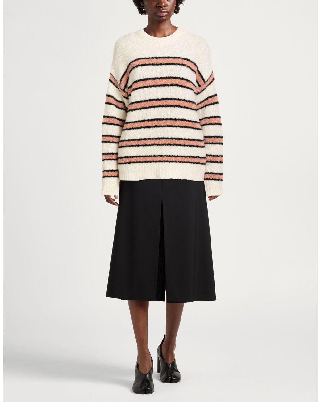 Tela White Ivory Sweater Wool, Polyamide